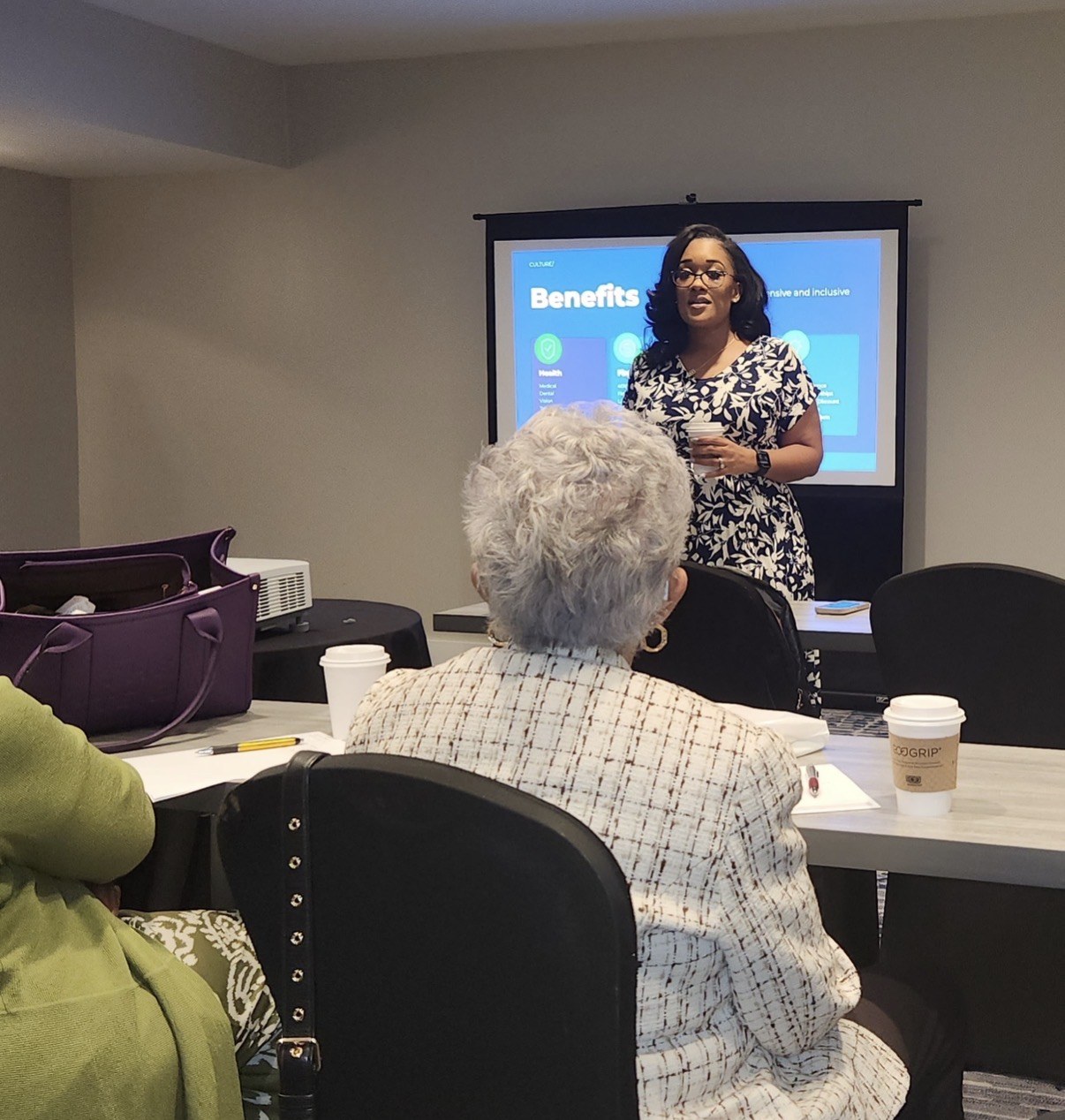 Kelli Turner leading a workshop
